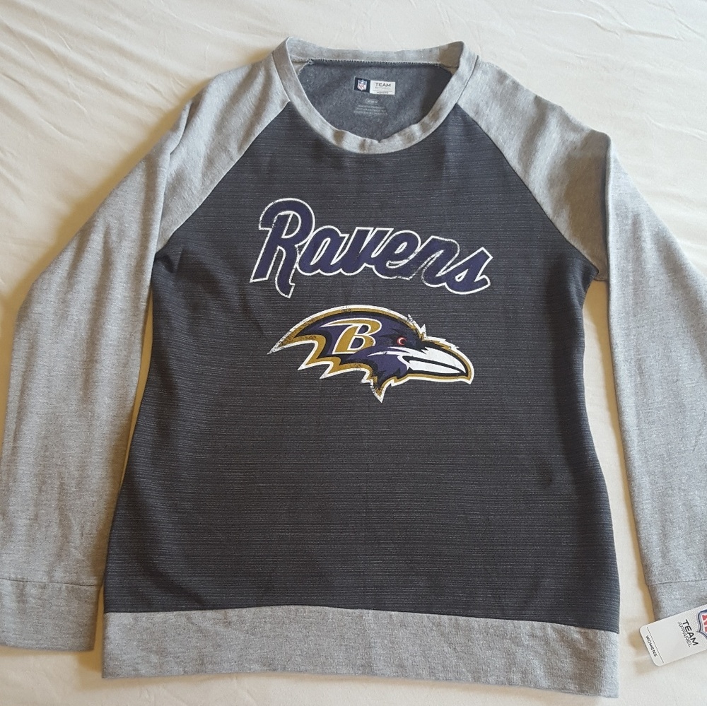 Nwt Woman's Ravens sweatshirt sz m - Picture 1 of 4